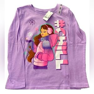 NWT The Children’s Place Girls Purple Winter #Chill Shirt Sz XS (4)